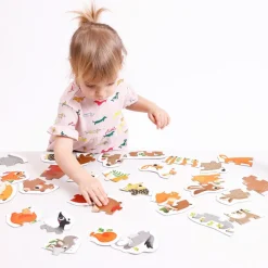 Banana Panda 9 puzzles progresivos animales del bosque 33 piezas