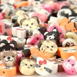 Creativ Company Abalorios caritas de animales 10mm. 200 unidades