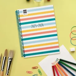 Finocam Agenda espiral cuarto 2025-26 Diva Colors semana vista horizontal 2025-2026