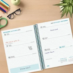 Finocam Agenda espiral cuarto 2025-26 Diva Selva semana vista horizontal 2025-2026