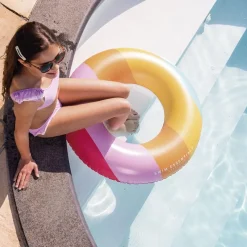 Swim Essentials Anillo flotador hinchable Rainbow 90cm