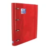 Oxford Archivador Europeanbinder A4 4 anillas 25mm. color rojo con recambio de 100 hojas