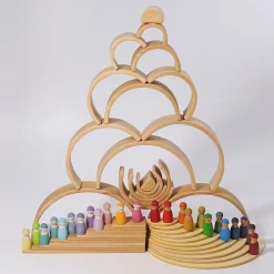 Grimm´s Arco iris madera apilable color natural 12 piezas