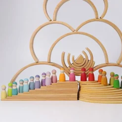 Grimm´s Arco iris madera apilable color natural 12 piezas