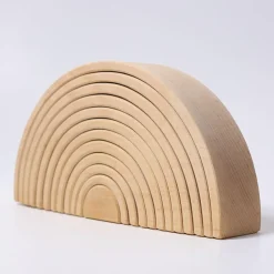 Grimm´s Arco iris madera apilable color natural 12 piezas