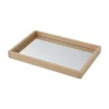 Tickit Bandeja espejo madera 36x24x3 cm