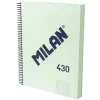 Milan Bloc A4 cuadrícula 5x5 430 verde 120hojas 95gr tapa dura