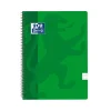 Oxford Bloc A4 verde cuadro 4mm. tapa plástico 80 hojas