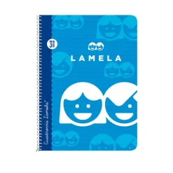 Lamela Bloc cuarto cuadrovía 3mm. 40 hojas tapa blanda colores surtidos