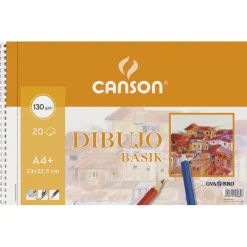 Canson Bloc de dibujo A4 20 hojas 130gr. liso Basik