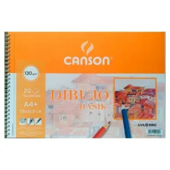 Canson Bloc de dibujo A4 20 hojas 130gr. sin recuadro Basik