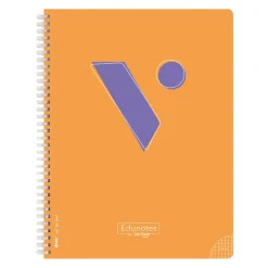 Vicens Vives Bloc Edunotes A4 80 hojas cuadrícula 4x4 naranja