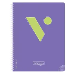 Vicens Vives Bloc Edunotes A4 80 hojas cuadro 4x4mm lila