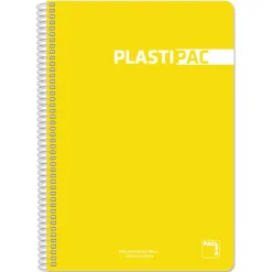 Pacsa Bloc folio amarillo cuadro 4mm. 80 hojas Plastipac