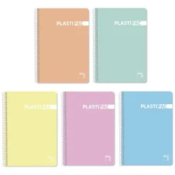 Pacsa Bloc folio cuadro 4mm. 80 hojas Plastipac pastel