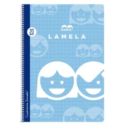 Lamela Bloc folio cuadrovía 2,5mm 80 hojas tapa blanda colores surtidos