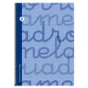 Lamela Bloc folio cuadrovía 2,5mm 80 hojas tapa extra dura azul