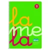 Lamela Bloc folio cuadrovía 3mm. 80 hojas tapa polipropileno verde flúor