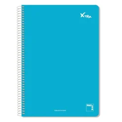 Pacsa Bloc folio pauta 2,5mm 80 hojas tapa dura Xtra colores surtidos