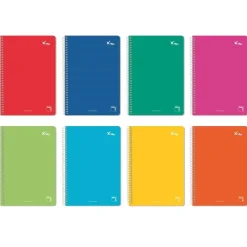 Pacsa Bloc folio pauta 2,5mm 80 hojas tapa dura Xtra colores surtidos
