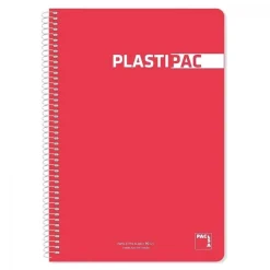 Pacsa Bloc folio rojo cuadro 4mm. 80 hojas Plastipac
