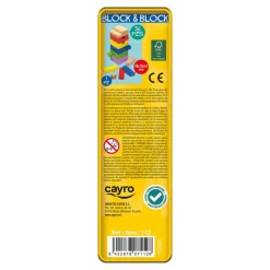 Cayro Block and block madera en caja metal