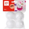 Apli Bolas de pórex 4,5cm 4 unidades