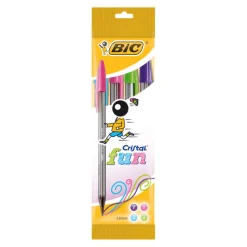 Bic Bolígrafo Cristal Fun 4 unidades de colores