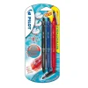 Pilot Bolígrafo Frixion Clicker 1 tinta negra, 1 azul y 1 roja