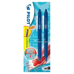 Pilot Bolígrafo Frixion Clicker tinta azul 2 unidades