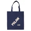 Milan Bolsa de tela tote bag color azul marino serie 1918