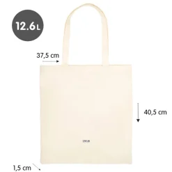 Milan Bolsa de tela tote bag color beige serie 1918