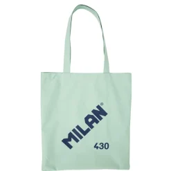 Milan Bolsa de tela tote bag color verde serie 1918