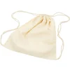 Creativ Company Bolsa saco algodón color natural claro 37x41cm