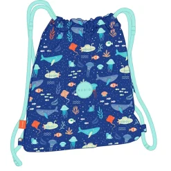 Rubio Bolsa saco mundo marino azul 26x34cm