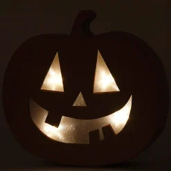 Creativ Company Calabaza con luz Halloween papel maché 22x20x4cm