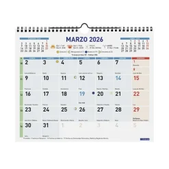 Finocam Calendario pared color escribir M 2026