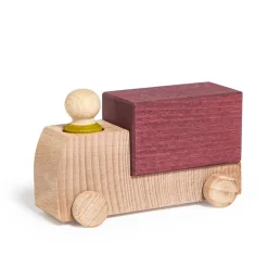 Lubulona Camión madera morado Lubu con figura