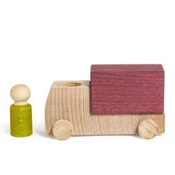 Lubulona Camión madera morado Lubu con figura