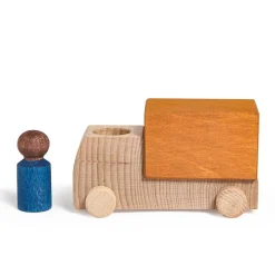 Lubulona Camión madera naranja Lubu con figura