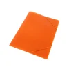 Carchivo Carpeta cuarto PP naranja flúo con solapas