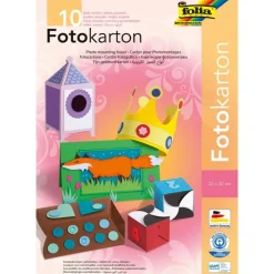 Folia Cartulina Fotokarton 22 x 32cm. 10 colores