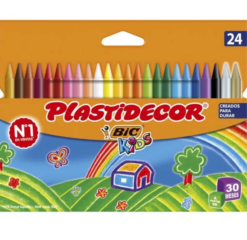 Plastidecor Cera 24 colores