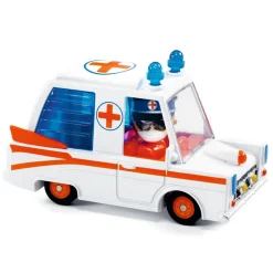 Djeco Coche metal Hurry Ambulance Crazy Motors escala 1:43