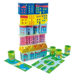 Ludattica Construcción bloques de papel 180 pzas