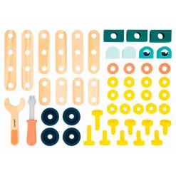 Janod Construcción de madera 50 piezas