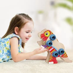 Quercetti Construcción dinosaurios madera Play Bio 24 pzas