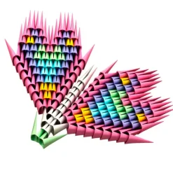 Gami Construcción Pink figuras 3D 500 piezas