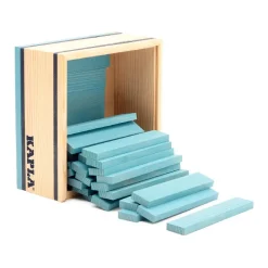 Kapla Construcción caja 40 piezas azul claro
