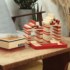 Kapla Construcción caja 40 piezas rojo